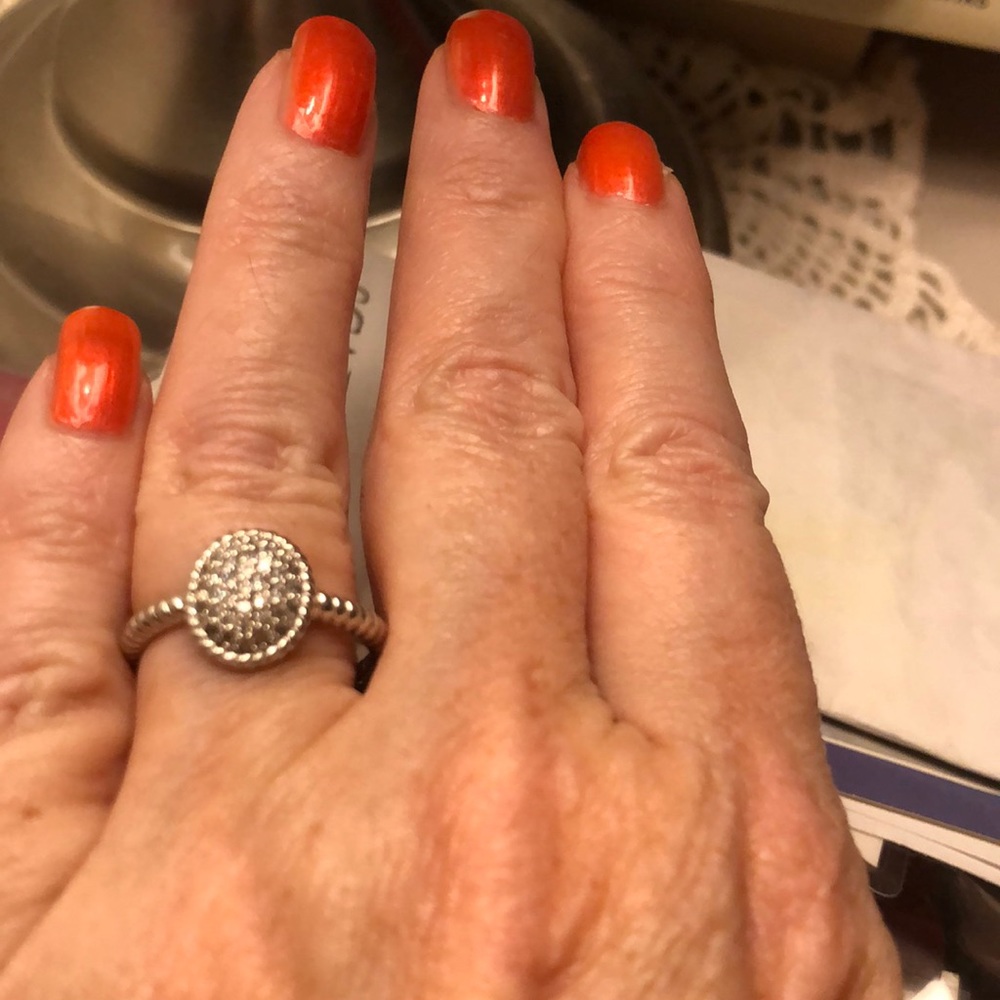 QVC Diamonique Epiphany Oval Ring